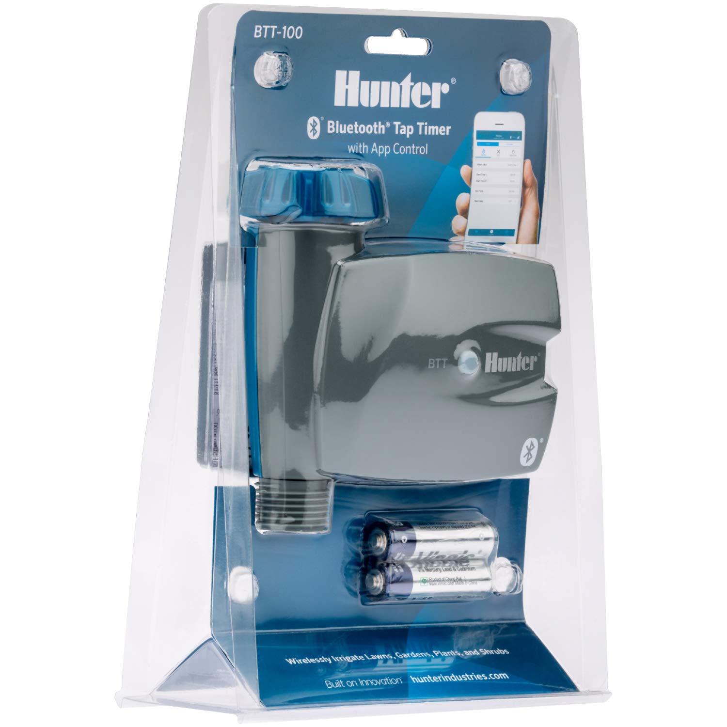 Hunter BTT Bluetooth Hose Timer, Smart Water Timer for Outdoor Faucet, App Controlled Irrigation for Lawn and Garden, Single-Zone Tap Time, Programmable, Battery Operated - Image 6