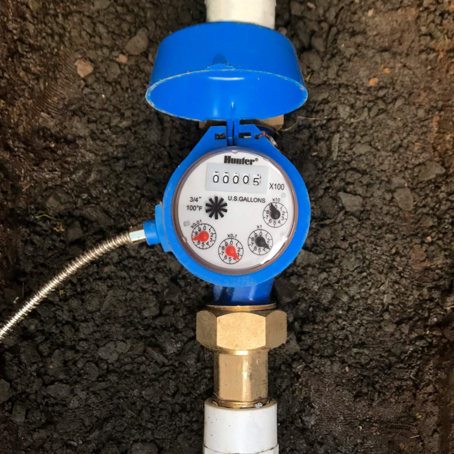 Hunter HC075FLOW 3/4" Flow Meter, Stainless Steel Irrigation Sensor for Hydrawise, Tracks Water Usage, Detects Leaks, Monitors Flow, Compatible with HC HPC Pro-HC HCC Controllers - Image 3