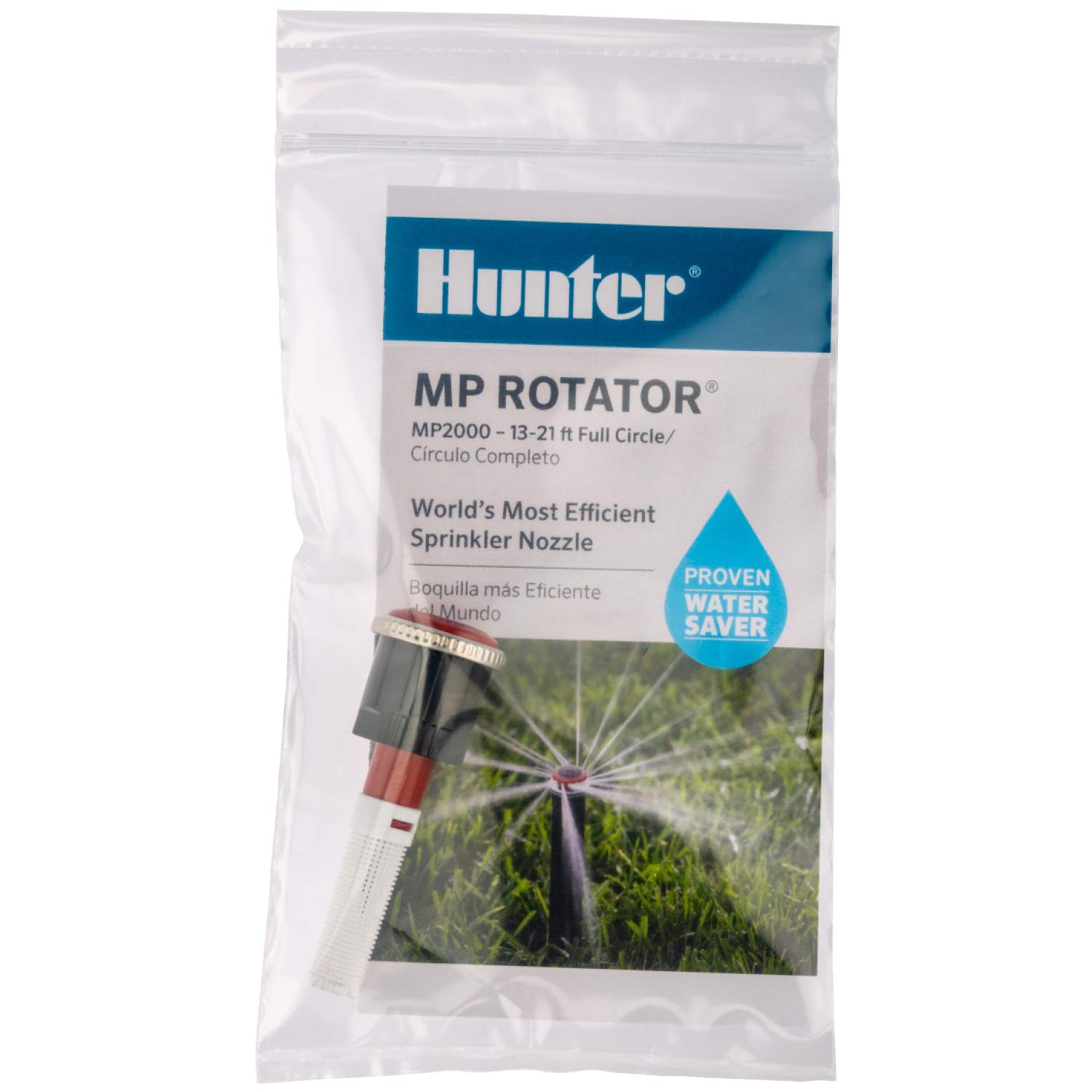 Hunter MP Rotator MP2000-360° Nozzle, Adjustable 13'–21' Radius Sprinkler Head, Water-Saving Lawn and Garden Irrigation System, Fits Most Pop-Up Spray Bodies - Image 4