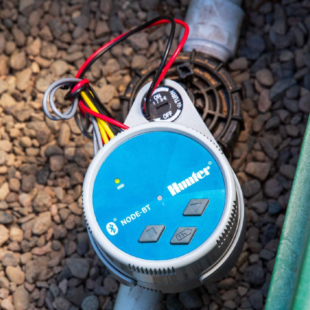 Hunter NODE-BT-100 Bluetooth Battery Operated Sprinkler Controller with Solenoid, Waterproof Irrigation Timer, Easy Install, for Gardens, Lawns, Parks, Greenhouses - Image 6