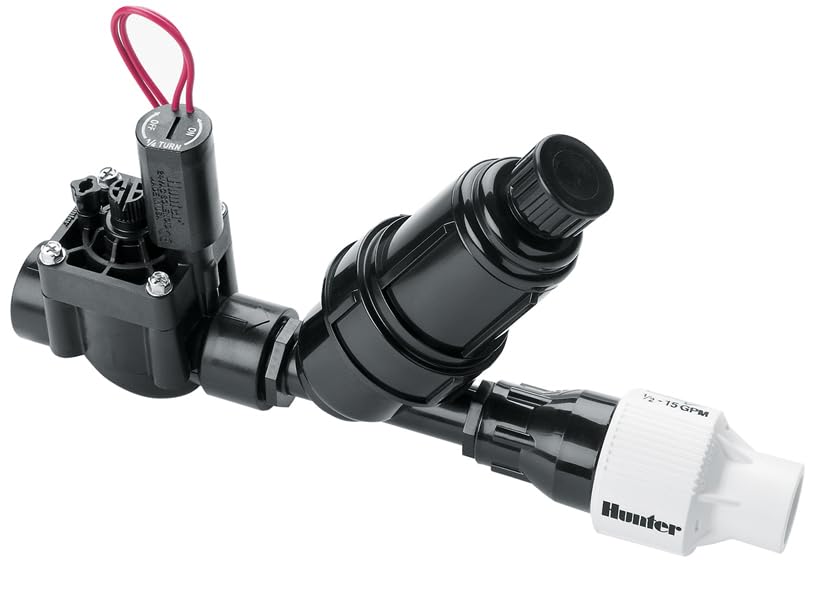 Hunter PCZ10140 Drip Zone Control Kit 1 Inch Valve with 150 Mesh Stainless Steel Filter 40 PSI Pressure Regulator for EZ Drip and Irrigation Systems ¾ Inch Outlet Fits 0.5 to 15 GPM - Image 3