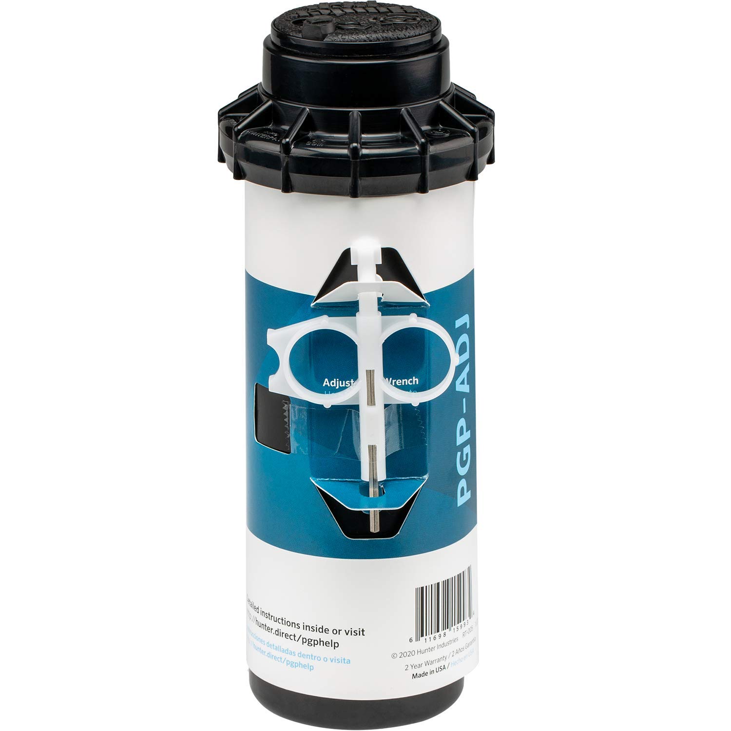 Hunter PGP-ADJ 3/4" Rotor Sprinkler Head, Adjustable 40°-360° Arc, 4" Pop-Up Gear Drive Lawn Irrigation Head, 22-52 ft Spray Distance, Preinstalled 3.0 GPM Nozzle - Image 5