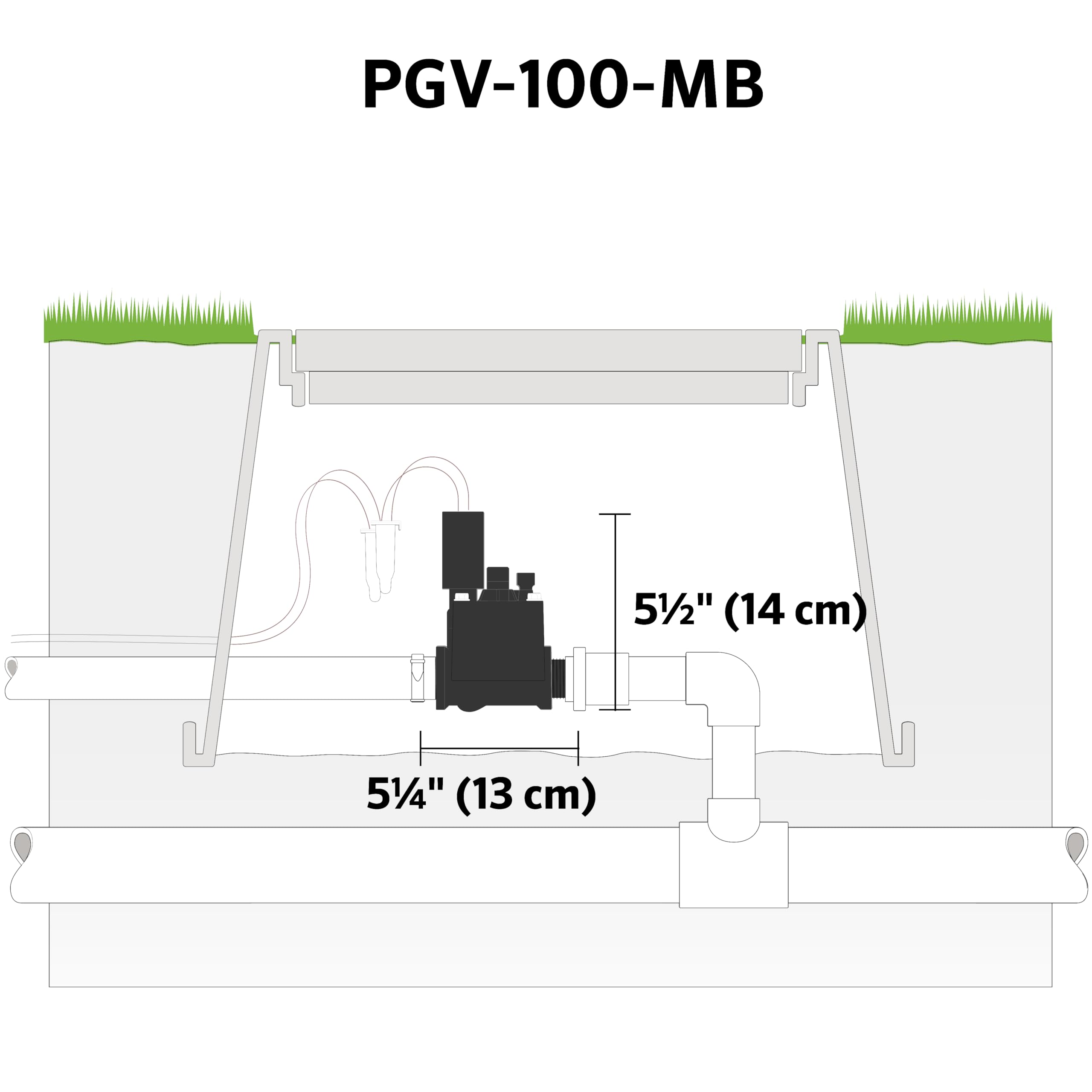 Hunter PGV 1" Sprinkler Valve, Screw-Top Irrigation Valve with 1" Male Thread Inlet and 1" Barb Outlet, No Flow Control, Leak-Free Design, Easy Install (PGV100MB) - Image 3