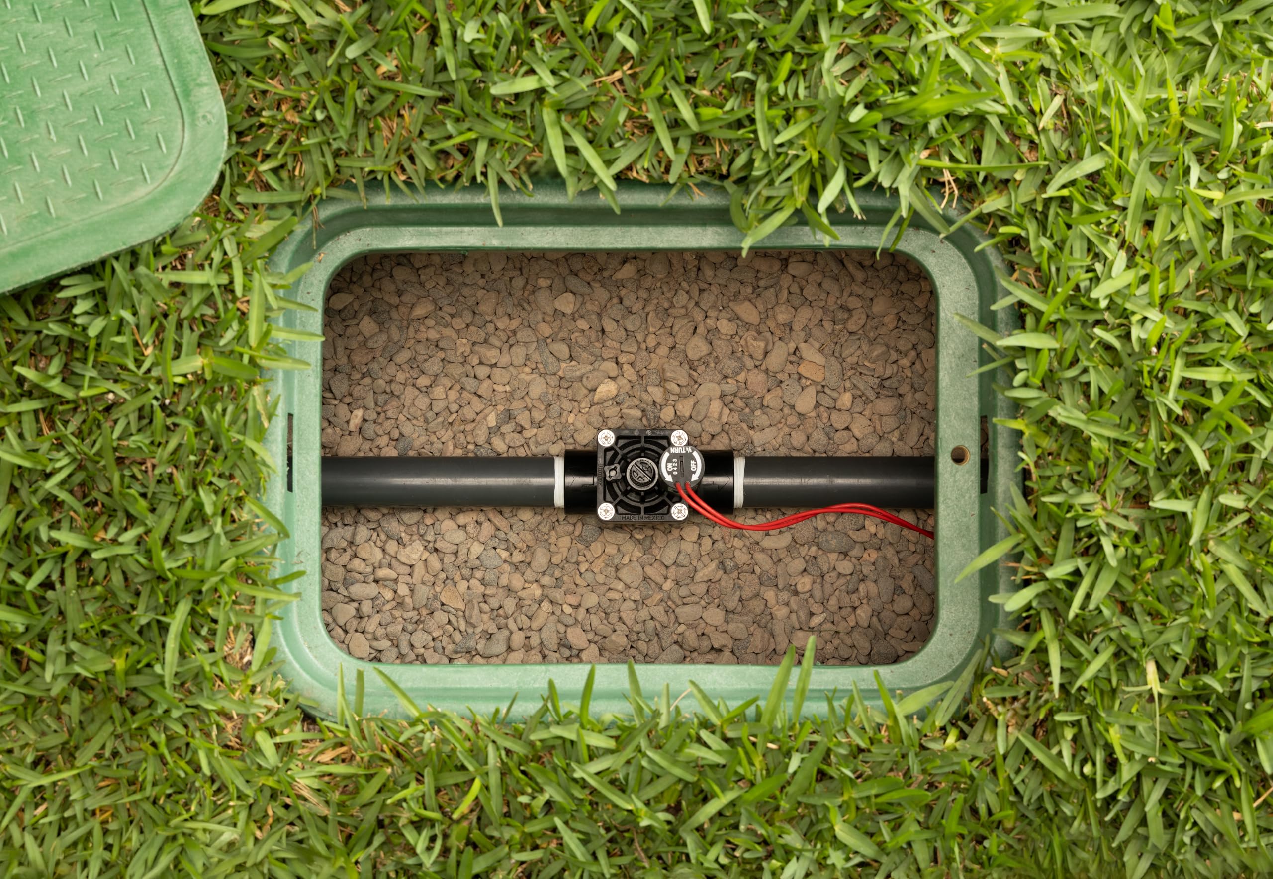 Hunter PGV-100-GS 1" Sprinkler Valve with Flow Control, Slip x Slip Globe Valve, for Lawn Irrigation, Drip Systems, Manual Bleed, High Pressure Rated - Image 3