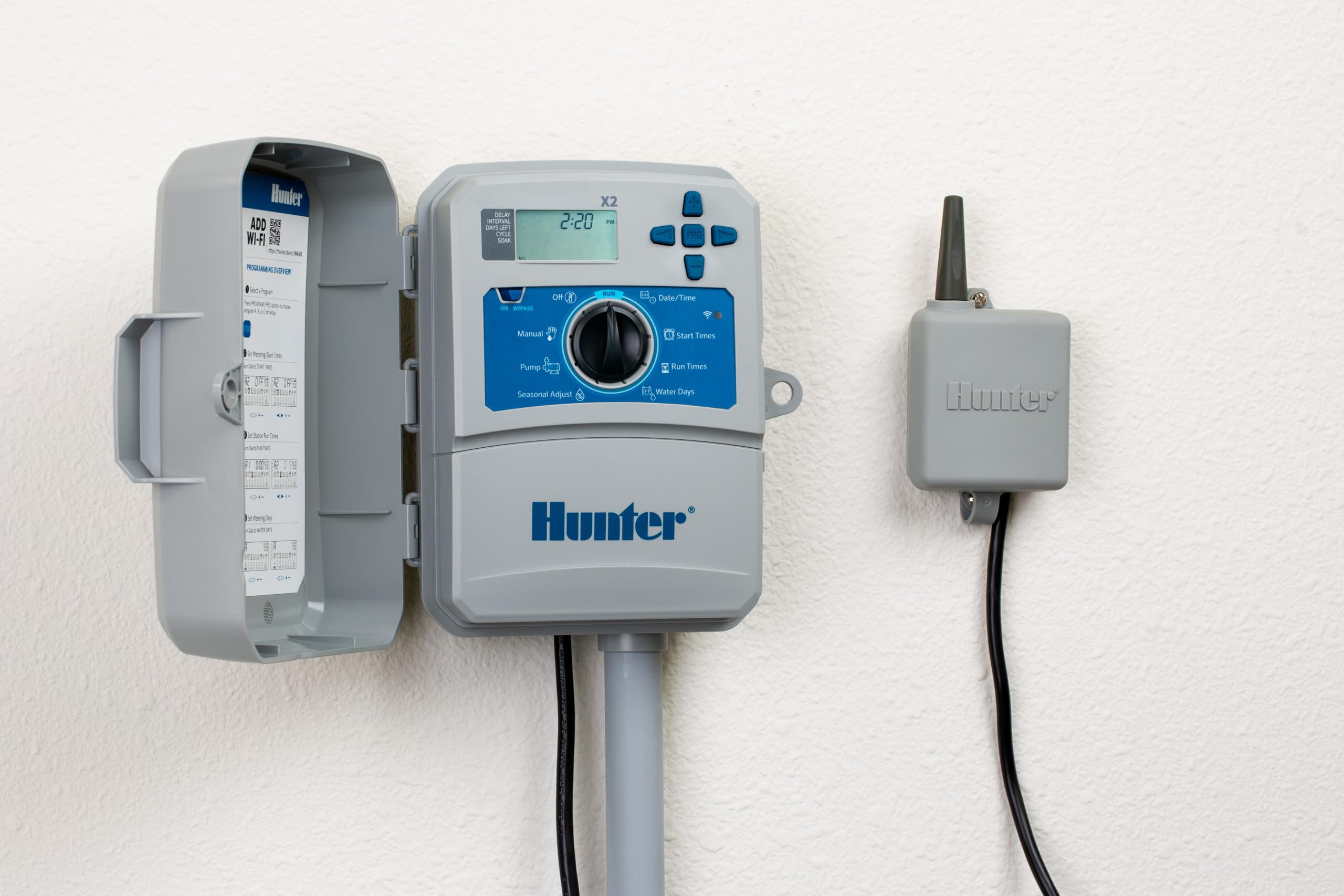 Hunter Rain Clik WRCLIK Wireless Rain Sensor System, Automatic Shutoff for Sprinkler Controllers, Mounts Easily to Gutter or Wall, Compatible with Most Irrigation Controllers - Image 3