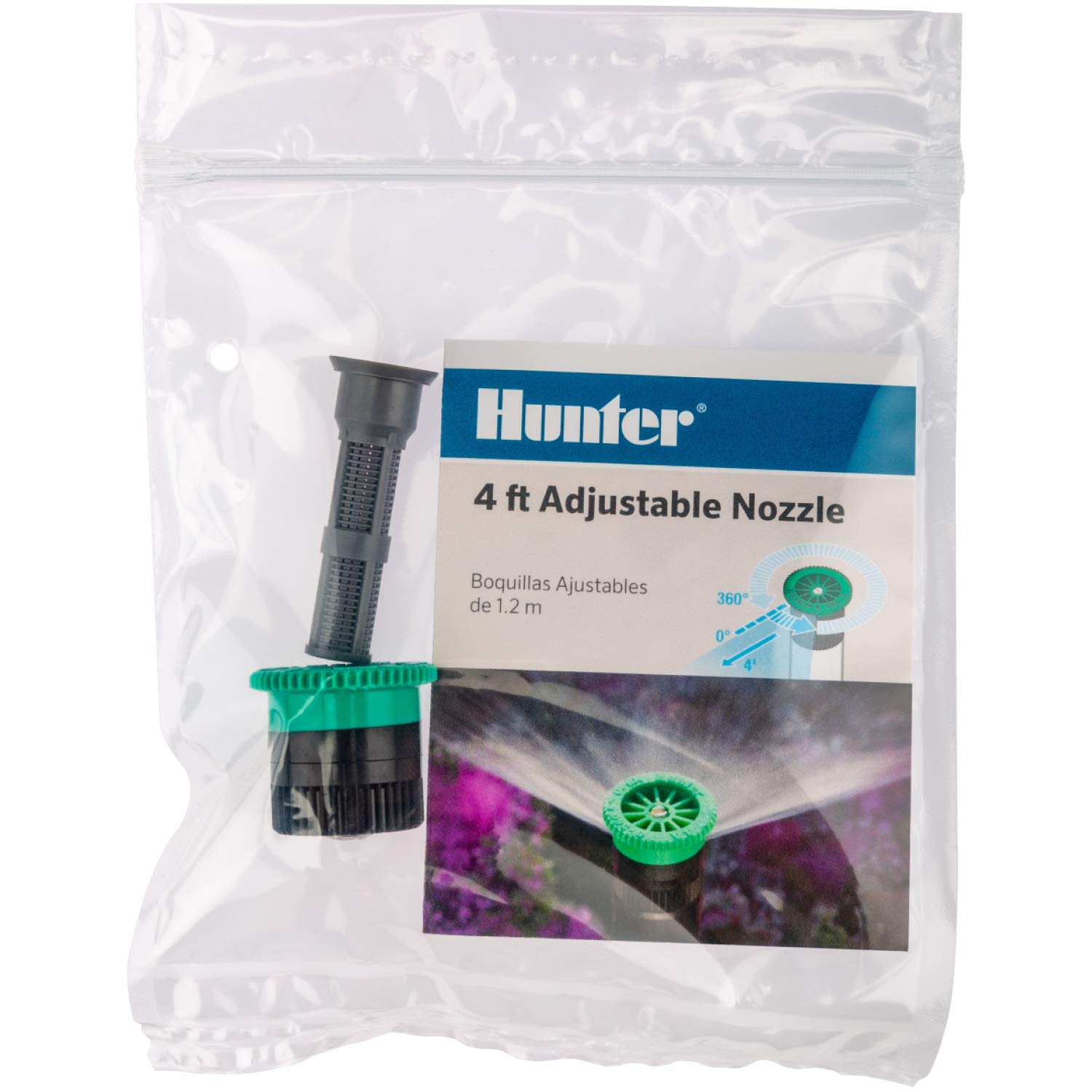Hunter Sprinkler 4A Pro Adjustable Radius Nozzle, 4-Feet, Light Green - Image 3