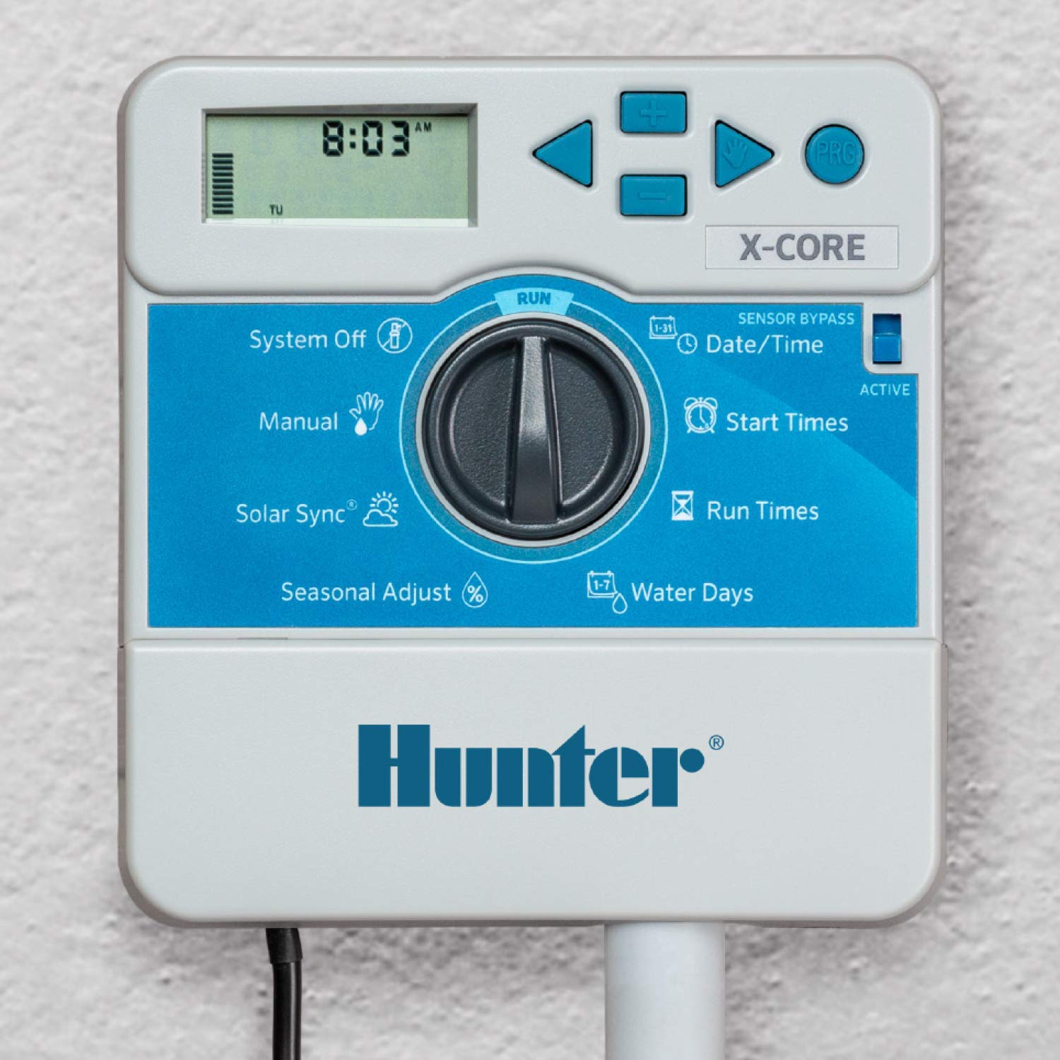 Hunter X-Core 6 XC600i Indoor Sprinkler Timer, 6 Zone Irrigation Controller, Easy Programming, Sprinkler System Timer for Yard and Garden, Manual and Seasonal Adjust, No WiFi Needed - Image 3